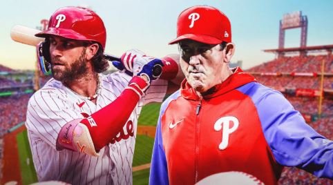 Rob Thomson and bryce Harper
